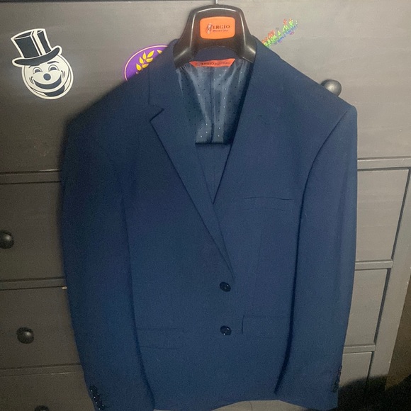 Sergio Martini Suits & Blazers Blue Suit Sergio Martini Poshmark